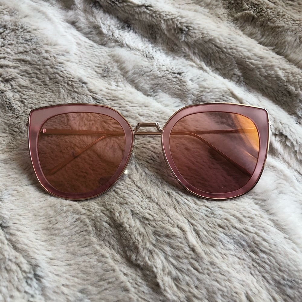 ROSE COLORED SUNGLASSES LIGHT LINK ROSE GOLD